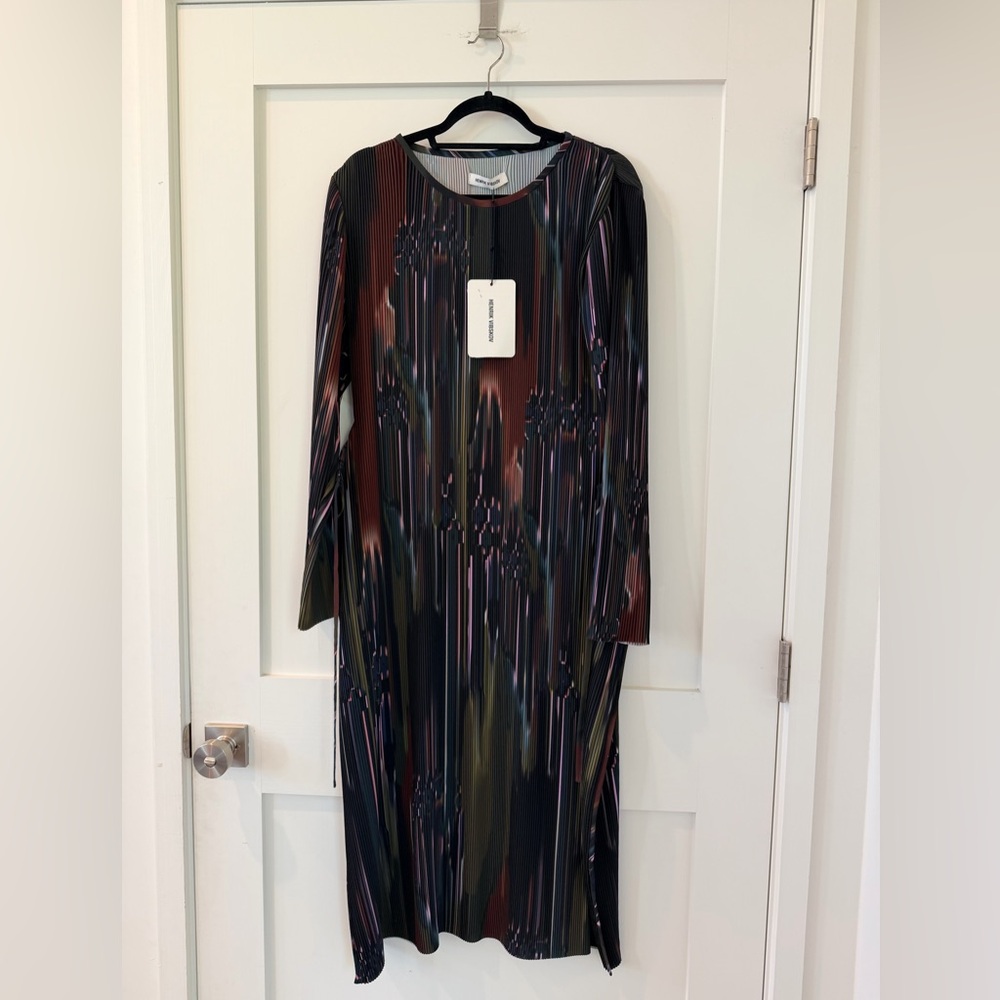 Henrik Vibskov Knight Plisse Long Sleeve Dress